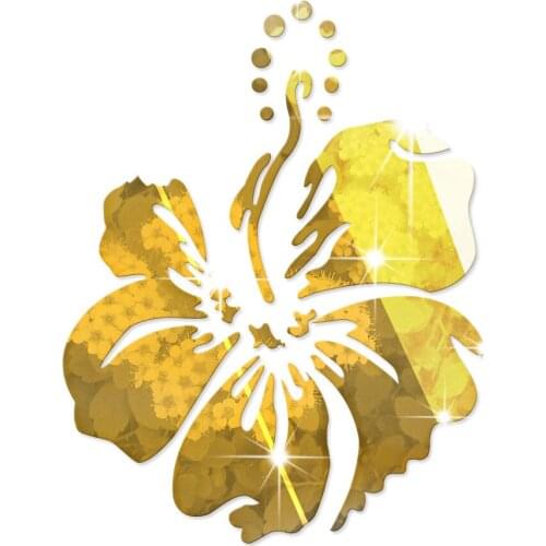 JM069 Flower Three-dimensional Crystal Mirror Wall Sticker Simple European and American style removable