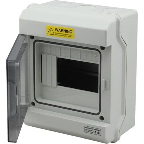 6 Way Wiring Terminal Blocks IP66 Waterproof Electrical Distribution Enclosure Outdoor Switch Box