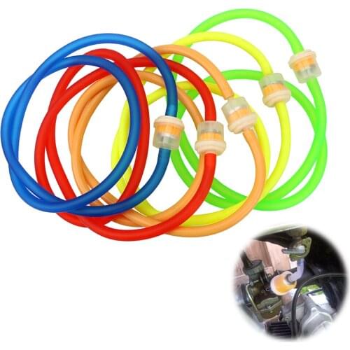 LEEPEE For Motorcycle Moped Scooter ATV Large displacement Modified 1 PCS Gasoline Oil Fuel Filter Fuel Hose Tube Line Clamp Set
