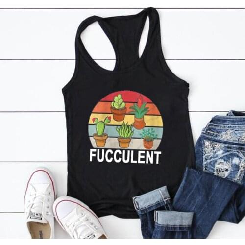 Fashion Green plants Printed Tank Top Women Sleeveless Summer Vest Graphic Female Crew Neck Tank Tops for Girls Harajuku
