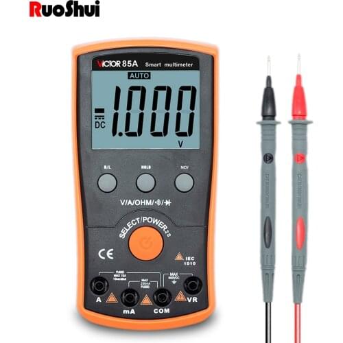 RuoShui 85A Multimeter Digital high precision automatic intelligent multi-function anti-burn ammeter Voltage Current Ohm Tester
