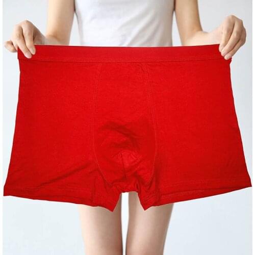 New arrival fashion Red Men super Large Mens Underwear Boxers plus size 7XL 8XL