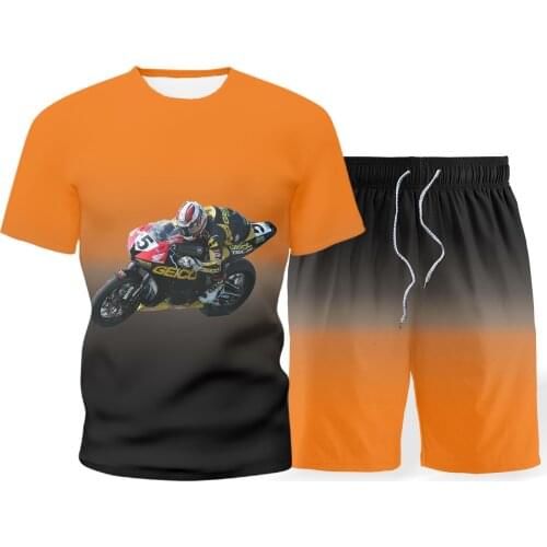 2021 Mens Set Summer Simple Short Sleeve T-shirt Sets New Fashion T-shirt Personality Trend Set Sports Short Sleeve s-5xl