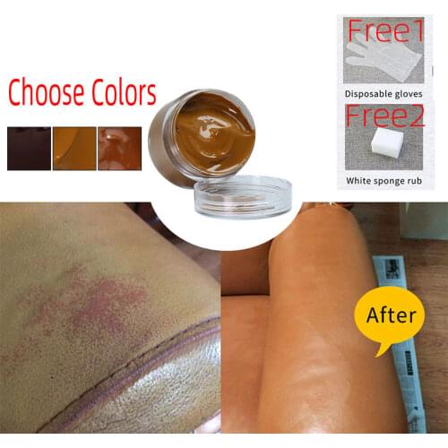 Leather Care Paint Holes Scratch Cracks Rips Leather Repair for Bag Sofa Shoes Clothes Leather Vinyl Care Restoration Brown