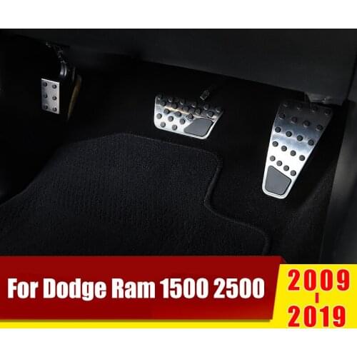 Stainless Car Accelerator Gas Brake Pedal Clutch Pedals Cover For Dodge Ram 1500 2500 3500 4500 5500 2009-2018 2019 Accessories