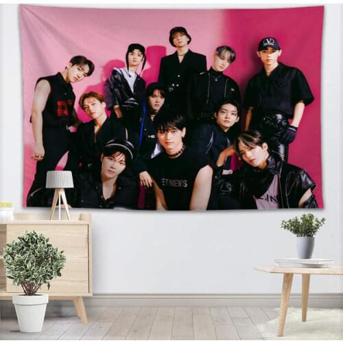 Custom ATEEZ KPOP Wall Tapestry Wall Hanging Tarot Custom Tapestry Plant Tapestry Mandala Home Decor More Large Size 0511