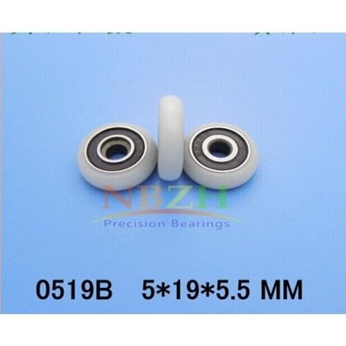 High quality door pulley bearing nylon pom bearing 5*19*5.5mm