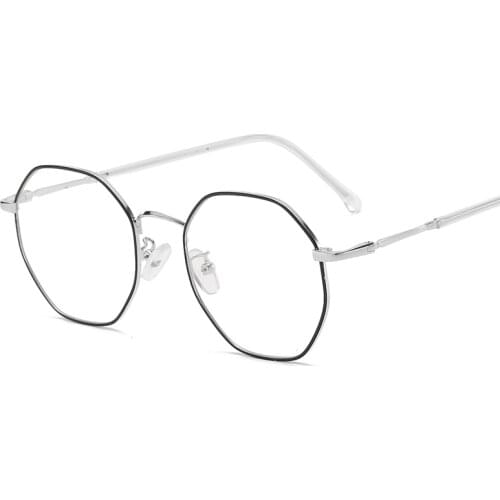 Retro Anti Blue Light Glasses Frame Metal Round Optical Square Sepectacles Plain Eyeglasses Eyewear for Men Women Unisex