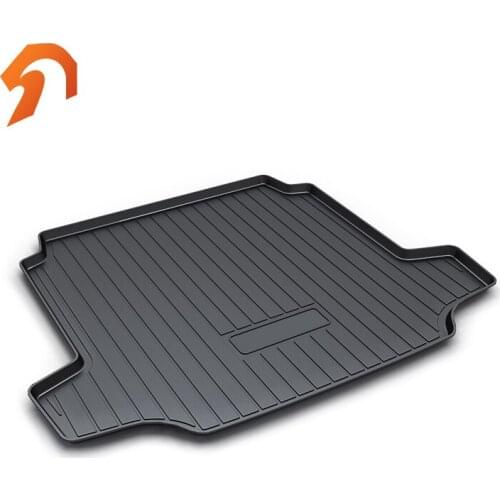 Rubber Rear Trunk Cover Cargo Liner Trunk Tray Floor Mats For Peugeot 408 2014-2018 Carpet Liner Mats