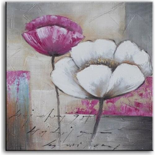 Hand painted oil Painting Wall Art for Home Decoration Beautiful flowers Abstract oil paintings