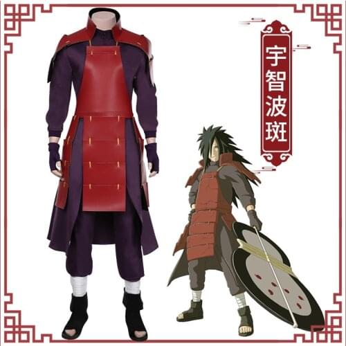 Uchiha Madara Cosplay Costume Top Pants Outfits Halloween Carnival Suit Cosplay Costumes Halloween for Men
