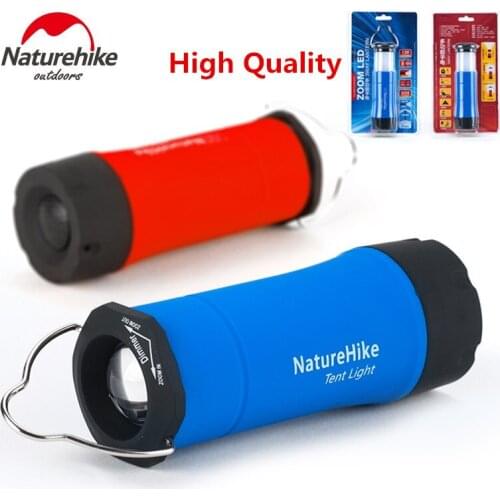 Naturehike Outdoor zoom led light camping tent light emergency lighting lamp 3 mode multi-function LED light flashlight lantern