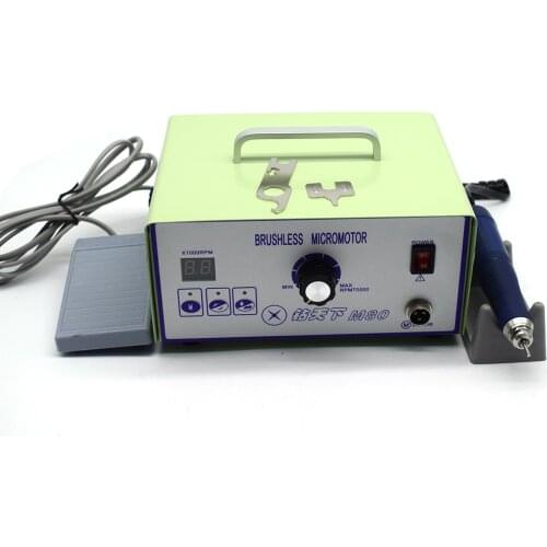 High Speed 70000 RPM Brushless NEW Design Dental Micromotor Polishing Unit with Lab Handpiece Jewellery Engraving Micromotor