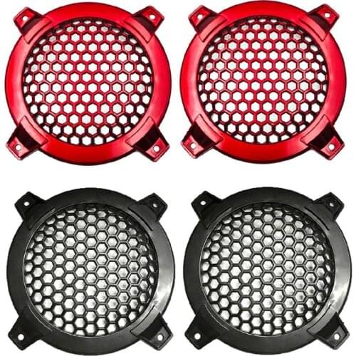 1Pair 4Inch Audio Speakers Protective Cover Case Tweeter Speaker Grill Mesh DIY For Home Theater Parts Accessories