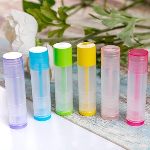 10 Pcs/lot 5ml Lipstick Tube Lip Balm Containers Empty Cosmetic Containers Lotion Container Glue Stick Clear Travel Bottle