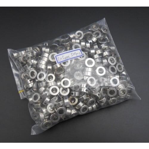 500PCS 7.05mm Metal Bushing Axle Stainless Shaft Sleeve Clamp Fixture Chuck 7MM 7.05 OD=12MM NEW HQ Thickness 5 mm *FD071X500