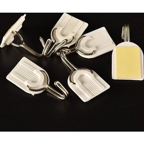 6x Hot sale Strong Adhesive Hook Wall Door Sticky Hanger Kitchen Bathroom