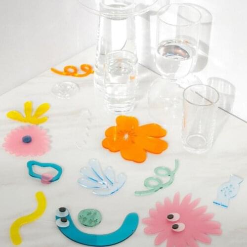 Acrylic Great Flower Print Nordic Style Wind Chime Long Lasting Wind Chime Delicate for Home