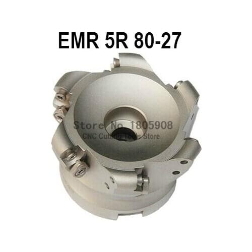 Free Shopping EMR-5R-80-27-6T Face End Milling Cutter Indexable Flat Roughing Cutting ,CNC Milling Cutter