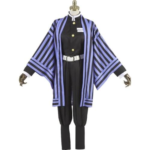 Free Shipping Hot New Anime Demon Slayer: Kimetsu no Yaiba Cosplay Iguro Obanai Woman Japanese Clothes Cosplay Costume Man Sets