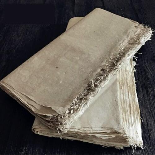 Calligraphy Paper Handmade Chinese Half-Ripe Xuan Paper Herbal Kite Wrapping Lantern Fiber Rice Paper Vintage Carta Di Riso