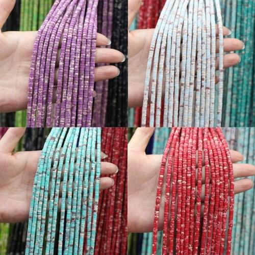 Natural Stone String Bead Agates Crystal Column Shape Space Beads Charm Making for DIY Necklace Bracelet Accessories 2x4mm