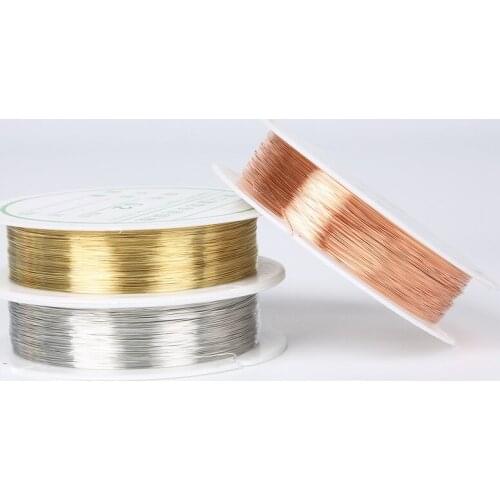 30/20/15/8/7/5/3/2m Colorful Beads Rope Copper Wires Craft Beading Wire For Bracelet Necklace Cord String Jewelry Accessories