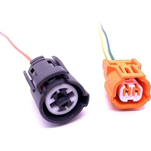 Car speed motor i-vtec cylinder head solenoid valve water temperature sensor plug with wire for Honda Odyssey Civic Accord 2.4