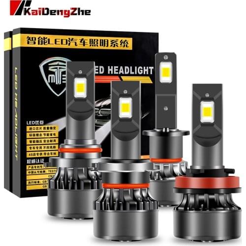 2Pcs Canbus 9005 hb3 Led Headlight Bulb H1 H3 H4 H7 H8 H11 HB4 HIR2 9012 Fog Light 6000K High Low Beam ETI LED Auto Headlamp 12V