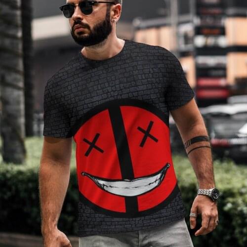 2021 new best-selling fashion mens 3D printing unisex fashion street hip-hop T-shirt