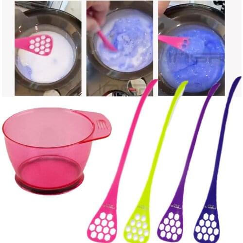 Hair Color Dye Bowl Set Hairdressing Barber Tools Dyeing Cream Coloring Bowl DIY Hair Color Brush and Bowl Mixing Bowl