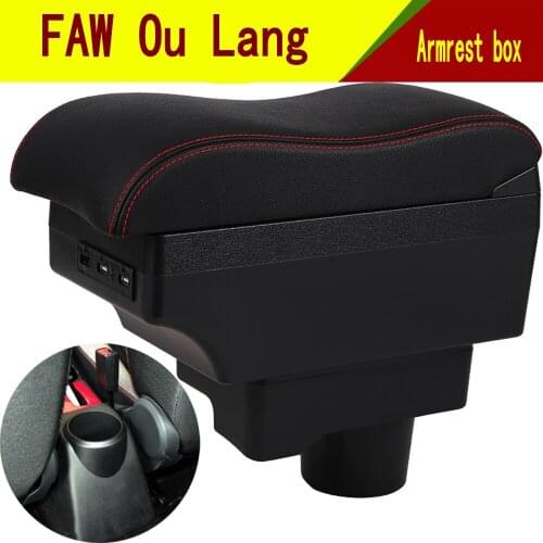 For FAW Ou Lang Original armrest box OLEY chargeable Move back and forth Punch-free central storage box Car accessories usb
