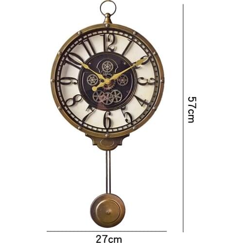 Plastic Glass Wall Clock European Pendulum Digital Clock Mechanism Orologio Da Parete Electronic Living Room Decoration AA60WC