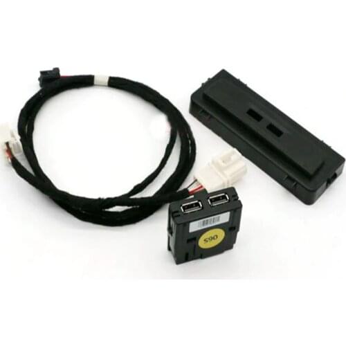 Rear Armrest USB Socket USB with Wiring for Tiguan MK2 For Octavia For Superb For Kodiak 5QD 035 726 L 5Q0 035 726 L