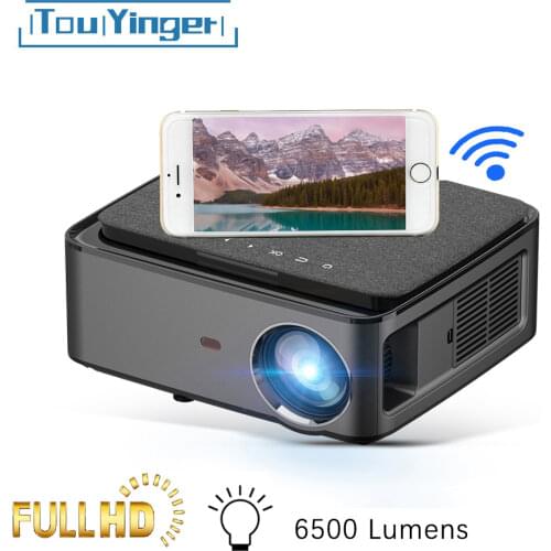 Touyinger RD828 6500 Lumens 1920*1080P resolution Full HD Projector WIFI Multiscreen Projetor for Home Theater Video Cinema