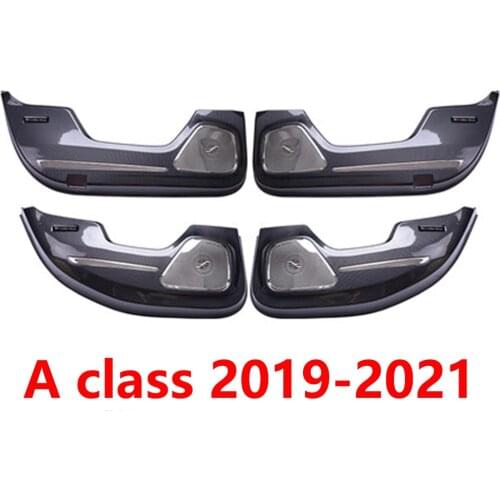 For Mercedes-Benz CLA GLA A GLB 2014-2021 door anti-kick sticker all-inclusive protective door cover carbon fiber plastic