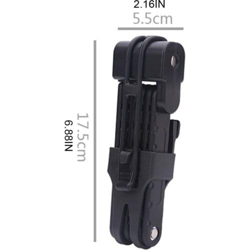 Foldable Bicycle Anti-Theft Lock Compact Extreme Bike Security Chain Lock Bars Heavy Duty Outdoor Riding Security Parts Dropship
