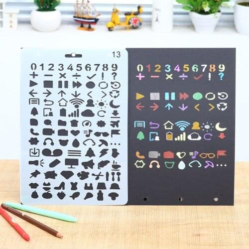 Stencil Arrows Number Symbol Scrap Walls Stencil Airbrush Painting Decor Stencils For Scrapbooking Art Stencil For Drawing Ruler