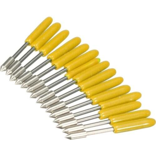 High Hardness Graphtec CB09 Silhouette Cameo Holder + 15Pcs Blades Vinyl Cutter Plotter 60 Degree Roland Cutter Wholesale Price