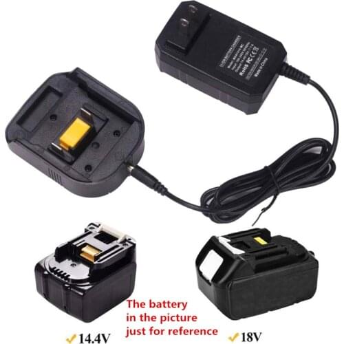 Replacement Charger For Makita BL1430 BL1830 14.4V 18V Lithium Battery Charger EU Plug Version Compact Design easy to carry