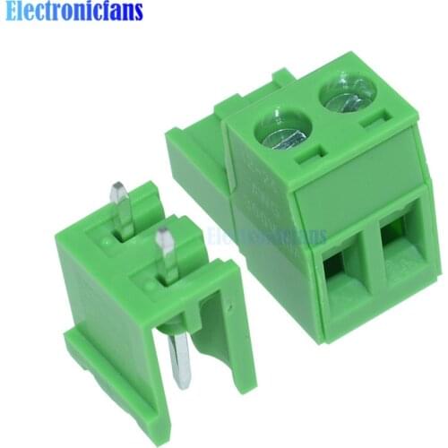 10Pcs KF2EDGK KF-2P 2PIN Right Angle Plug-in Terminal Contor 5.08mm Pitch