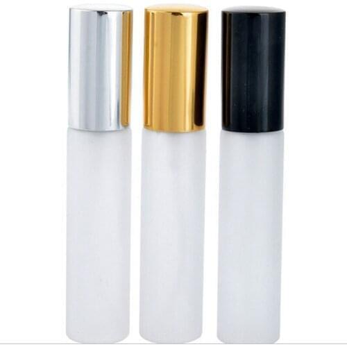1000pcs hot Frosted Glass 10ml 1/3oz Spray Empty Bottle fragrant liquid Fine mist pump Perfume Atomizer Refillable by DHL