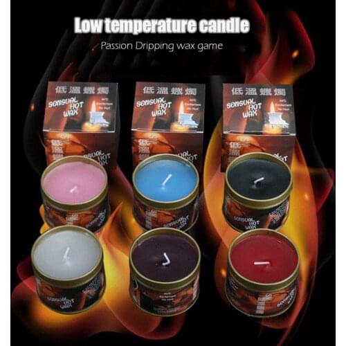2boxes/lot Low Temperature Candle SM Fun dripping wax Adult sex candles Tinplate boxed Multicolor cosmetic wax Scented candle