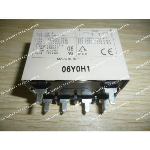 2PCS RELAY G7L-2A-P 24V NEW