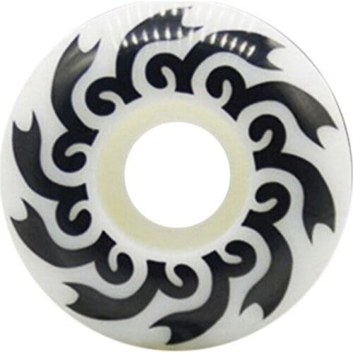 4Pcs 52mm Pattern Skatboard Wheel High Hardness PU Wheel Double Rocker Perfusion Wheel for Skateboard Accessories