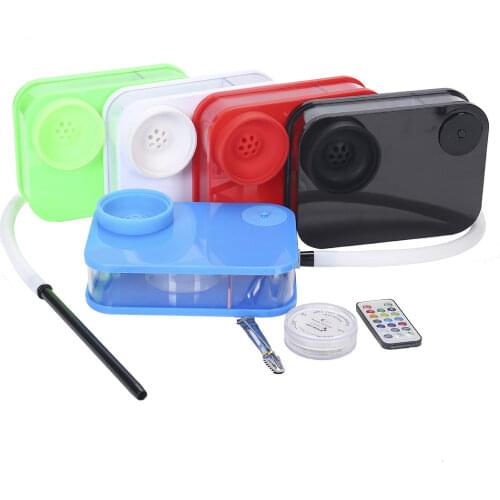 Acrylic Hookah with LED Light Shisha Box Nargile Sheesha Narguile Chicha Cachimbas Water Pipe Shisha Hookah for Smoking