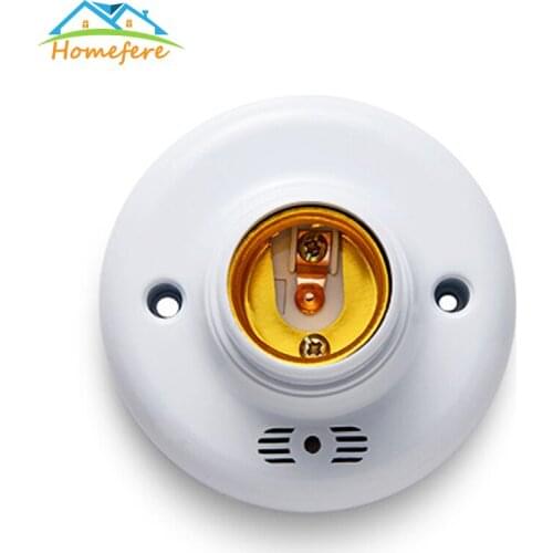 E27 Lamp Base AC 110V-220V (50-60Hz) Sound Voice Control LED Sound Voice Control Delay Switch LED Lamp Bulb Holder for Corridor