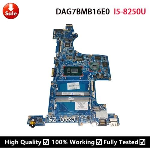 For HP 15-CS Laptop Motherboard With i5-8250U DDR4 L22818-001 L22818-601 DAG7BMB16E0 G7B(4G) Mainboard