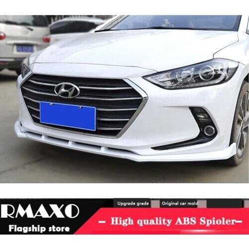 For Hyundai Elantra ABS Rear Bumper Diffuser Protector For 2016-2017 Elantra Body kit bumper rear Front shovel lip rear spoiler