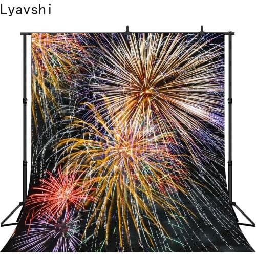 Lyavshi Sparkling Fireworks Photography Backdrops Bokeh Happy New Year Holiday Kids Family Christmas Photo Shoot Backgrounds
